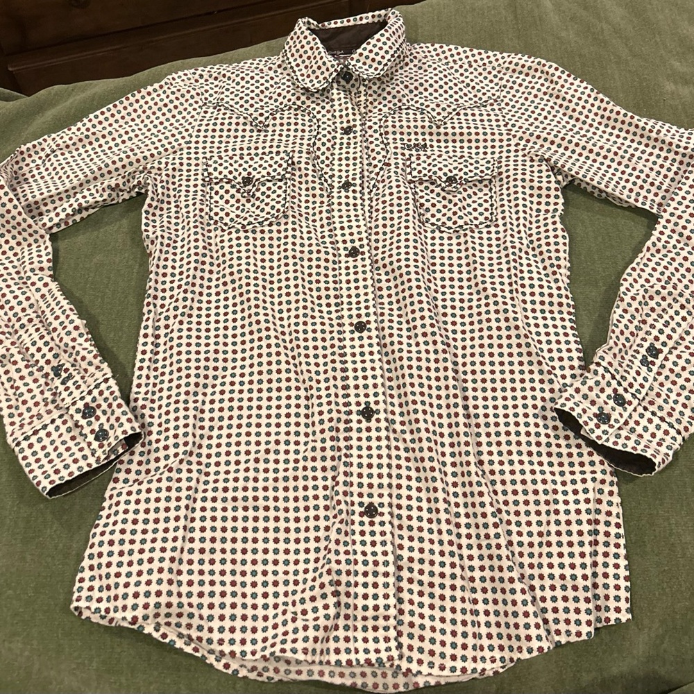 WOMEN’S CRUEL GIRL BUTTON DOWN WESTERN SHIRT